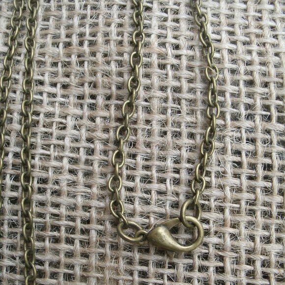 Pentacle with Cat & Raven Glass Cabochon Pendant Necklace - Picture 10 of 13